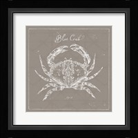 Underwater Life XII Greige Framed Print