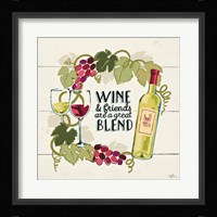 Wine and Friends V Framed Print