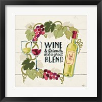 Wine and Friends V Framed Print