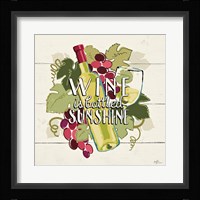 Wine and Friends IV Framed Print
