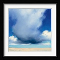 Beach Clouds I Framed Print