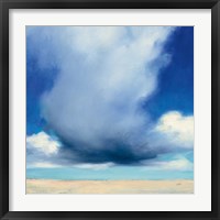 Beach Clouds I Framed Print