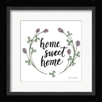 Happy to Bee Home Words I Framed Print