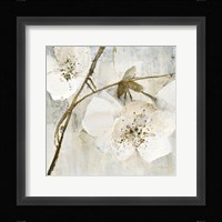 Elegance II Greige Framed Print