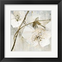 Elegance II Greige Framed Print
