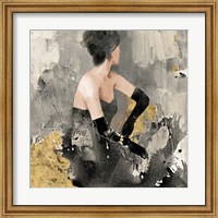 Beautiful Gaze I Neutral Gold Fine Art Print