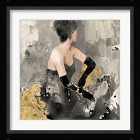 Beautiful Gaze I Neutral Gold Framed Print