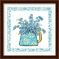 Floral Teacup IV Vine Border Fine Art Print