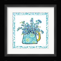 Floral Teacup IV Vine Border Framed Print