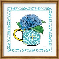 Floral Teacup III Vine Border Fine Art Print