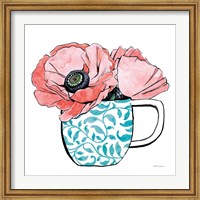 Floral Teacups II Fine Art Print