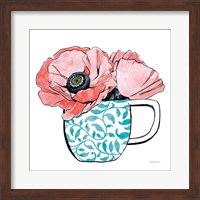 Floral Teacups II Fine Art Print