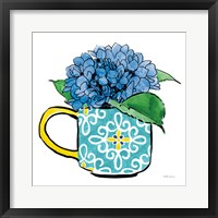 Floral Teacups III Framed Print
