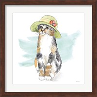 Fancy Cats III Watercolor Fine Art Print