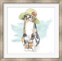 Fancy Cats III Watercolor Fine Art Print
