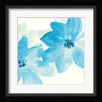 Aqua Mint Clematis II Framed Print