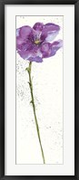 Mint Poppies I in Purple Crop Framed Print