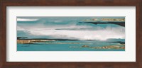 Gilded Storm I Teal Grey Crop Fine Art Print