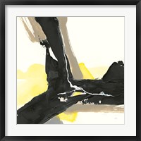 Black and Yellow III Framed Print