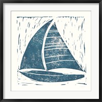Nautical Collage on White IV Fine Art Print