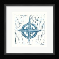 Nautical Collage on White II Framed Print