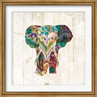 Boho Paisley Elephant III Fine Art Print