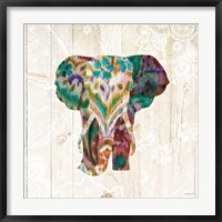 Boho Paisley Elephant III Fine Art Print