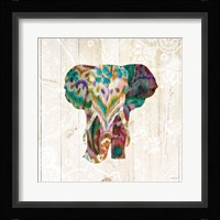 Boho Paisley Elephant III Fine Art Print