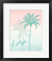 Sunset Palms IV Framed Print