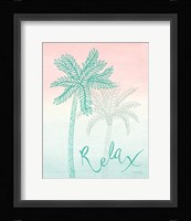 Sunset Palms I Framed Print