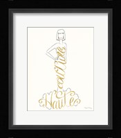 Stylish Sayings IV Framed Print