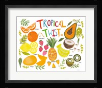 Fruity Smoothie II on White Fine Art Print