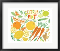 Fruity Smoothie IV on White Framed Print