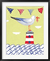 Coastal Bird I Flags Fine Art Print