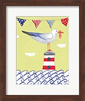 Coastal Bird I Flags Fine Art Print