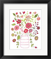 Valentines Flowers II Framed Print