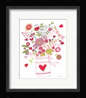 Valentines Flowers I Framed Print