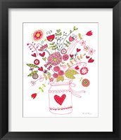 Valentines Flowers I Framed Print