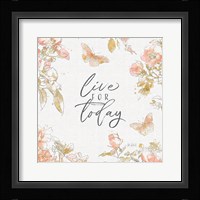 Watery Blooms IX Framed Print