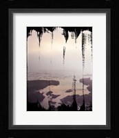 Painted Seaside II on Black Framed Print
