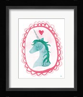 Unicorn Magic II with Border Framed Print