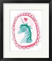 Unicorn Magic II with Border Framed Print