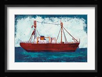 Nantucket Lightship Navy no Words Fine Art Print