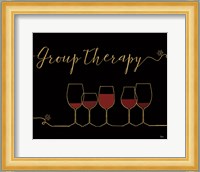 Underlined Wine IX Black Fine Art Print