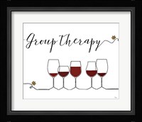 Underlined Wine IX Framed Print