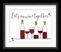 Underlined Wine X Framed Print