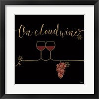Underlined Wine VIII Black Framed Print