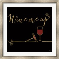 Underlined Wine VII Black Fine Art Print