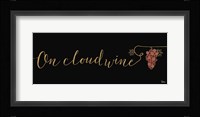 Underlined Wine IV Black Framed Print