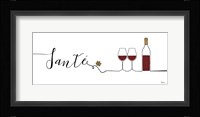 Underlined Wine II Framed Print
